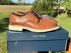 Cole Haan Mens GoTo Plain Toe Tie Oxford Shoe British Tan Leather C34125 US 7.5M