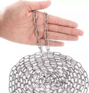 SUS304 Stainless Steel Chain Metal Chain Link Chain Small Light Duty Chain Utili - Picture 1 of 12
