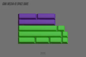 GMK Mecha-01 Space Bar Kit Doubleshot Keycap Keyset SEALED - Picture 1 of 5