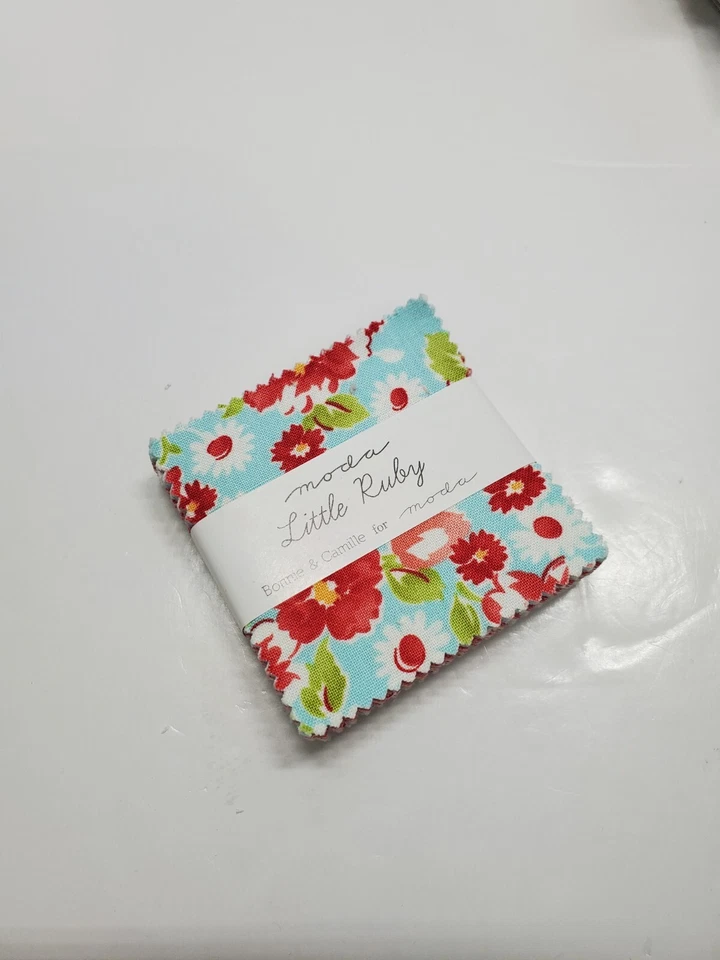 Bonnie & Camille Fabric Little Ruby Mini 2.5 Inch Floral Moda Quilt CHARM PACK - Image 1 of 1