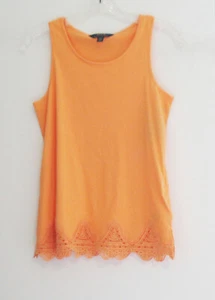Polo Ralph Lauren Girls Lace Trim Tank Top Orange Sz L (12-14) - NWT - Picture 1 of 1