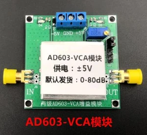AD603 80dB Variable Gain Amplifier Voltage-Controlled Adjustable VCA Module - Picture 1 of 3
