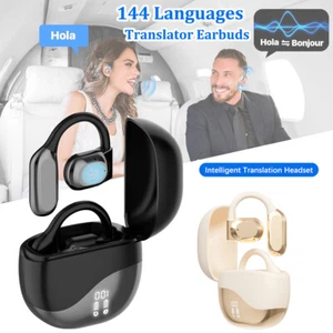 2024 AI Translator Earbuds Bluetooth 144 Languages Real Time Translate Earphones - Picture 1 of 15