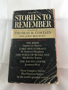 Stories To Remember Selected By Thomas Costain 1956 Paperback vol 1 - Foto 1 di 3