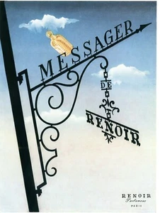 RENOIR-PROFUMI-MESSAGER-FRANCIA-1951-grafica pubblicitaria-VINTAGE - Imagen 1 de 1