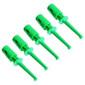 Gancho de prueba de cable de plomo multímetro verde - paquete de 5 - Imagen 1 de 2