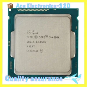 Intel i5-4690K Core SR21A 3.5GHz Quad-Core Desktop Processor LGA 1150 CPU - Picture 1 of 5