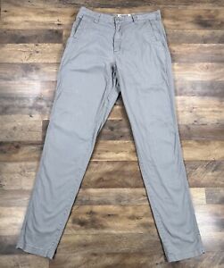 Mountain Khakis Pants Mens 36x38 Gray Straight Leg Flat Front Khaki Chino
