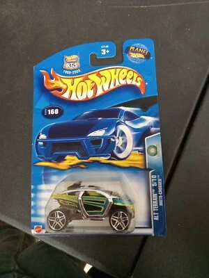 Hot Wheels 2002 #160 Alt Terrain #5/10 Moto-Crossed verde y amarillo  Foto 1 de 3