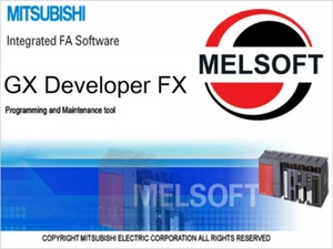 GX DEV Developer PLC Programming Software FX Industrial Automation Melsoft 8.25d - Picture 1 of 7