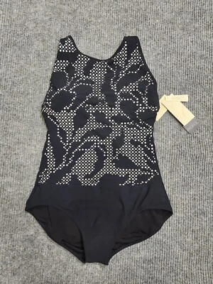 Profile by Gottex Women Sz 14 Black Mashrabiya High-Neck 1-Piece Swimsuit $148 - Image 1 of 4