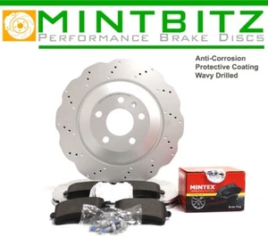 PER AUDI RS4 B8 DISCHI FRENO POSTERIORI PASTIGLIE MINTEX 330mm 8K0615601G 2012-2015 Forati - Foto 1 di 9