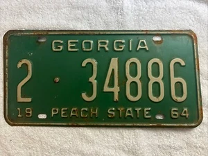 Oldtimer 1964 Georgia Nummernschild 2-34886 - Bild 1 von 2