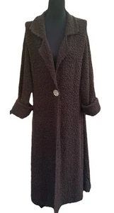 Monsoon Women's Cardigan Coatigan Jacket Size XL/18 Brown Cozy Cottage Core - Picture 1 of 14