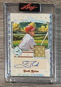 2025 Leaf Seasons in the Sun #SSO-SR1 Scott Rolen Memorabilia AUTO #1/6 - Picture 1 of 2