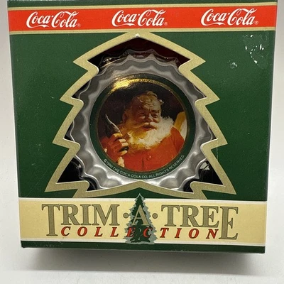 Coca-Cola (1990 VTG) Trim-A-Tree Santa Ornament Collection - Image 1 of 4