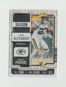JAIRE ALEXANDER 2023 PANINI CONTENDERS FOOTBALL SEASON TICKET MOJO HOLO #38 - Picture 1 of 2