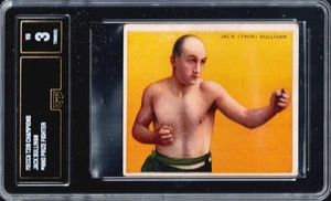 GMA 3 + 1910 T218 Champions Jack Twin SULLIVAN - NO CREASES - Prize Fighter - Picture 1 of 2