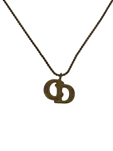 Collana Christian Dior logo CD donna donna con top GLD usata