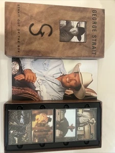 George Strait 1995 Strait Out of the Box, Four Cassette Set. Still In Plastic - Picture 1 of 11