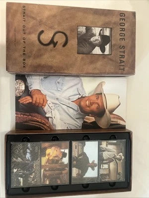 George Strait 1995 Strait Out of the Box, Four Cassette Set. Still In Plastic - Image 1 of 4