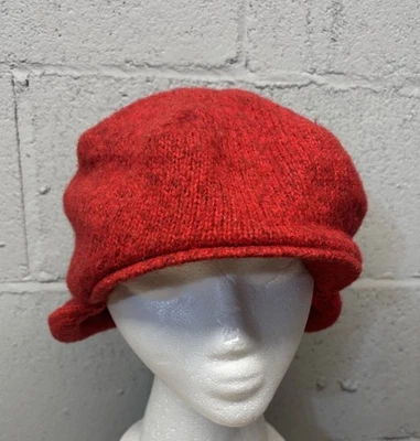 L.L. Bean красный зимний шерсти Newsboy крышка с ушными клапанами мужской США - Изображение 1 из 4