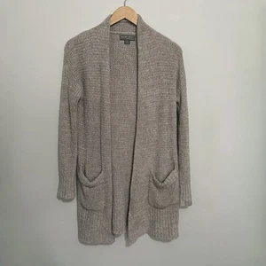 Barefoot Dreams Cozy Chic Lite Long Weekend Cardi Women's Size XS Grey Beige - Picture 1 of 8