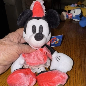 Minnie Mouse Plush 100 Years Of Walt Disney Magic Plush Blue Rhythm Pink Dress - Picture 1 of 5