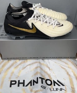 Nike Phantom GX II Elite FG - White/Black/Gold - FJ2559 100 - UK 6/EUR 39 - Picture 1 of 14