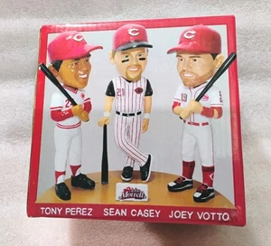 Cincinnati Reds Tony Pérez/Sean Casey/Joey Votto Bobblehead SGA - Imagen 1 de 4