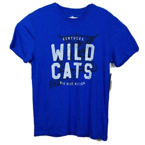 NWT Kentucky Wildcats T-Shirt Big Blue Nation College Basketball Mens Sz L Blue - Picture 1 of 5