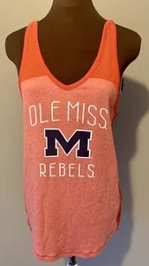 Ole Miss Womens Tank Top M Red Rebels University of Mississippi Champion T Shirt - Picture 1 of 7