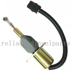 Stop Solenoid Valve For Cummins 6C Hyundai 335LC-7 3990773 SA-4932-24 - Picture 1 of 7