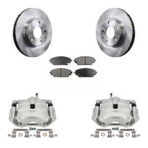 Front Brake Caliper Rotor And Semi-Metallic Pad Kit For 2016-2018 Mazda CX-3 FWD - Picture 1 of 10