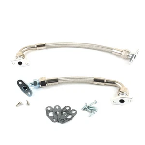 AN10 Oil Return Line Kit For Mitsubishi 6G72T 3000GT VR4 & TD04 Twin Turbo - Picture 1 of 5