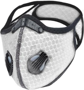 Reusable Style Cycling Sports Face Mask Breathing Valves W/ Active Carbon Filter - Picture 1 of 25