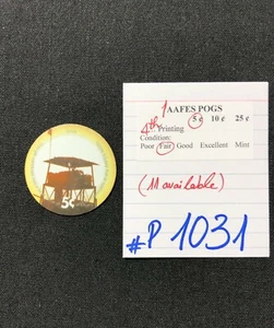AAFES POGS, 4th Series/Printing,1 POGS, 5¢, #P1031, FAIR - Picture 1 of 2