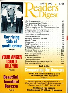 Reader's Digest - April 1990 - Juan Antonio Rodriguez Menier + Gabriel Axel - Picture 1 of 2