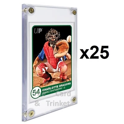 25x Ultra PRO 1/4" Screwdown Standard Card Display Holder Recessed 4-Screw - Image 1 of 4