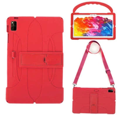 Case Soft Silicone Stand Cover Strap For Samsung Galaxy Tab S7 FE S7+ S8+ 12.4" - Image 1 of 4
