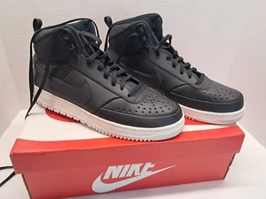 Size 11.5 - Nike Court Vision Winter Mid Black Phantom - Picture 1 of 13