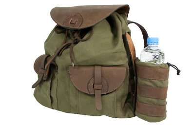 HUBERTUS Canvas Rucksack mit Flaschenhalter Jagd Fischen Wandern - Bild 1 von 3