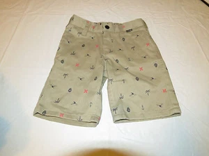 Hurley Boy's Youth shorts 981043-172 Bamboo khaki 4 school surf skate NWT NEW - Picture 1 of 2
