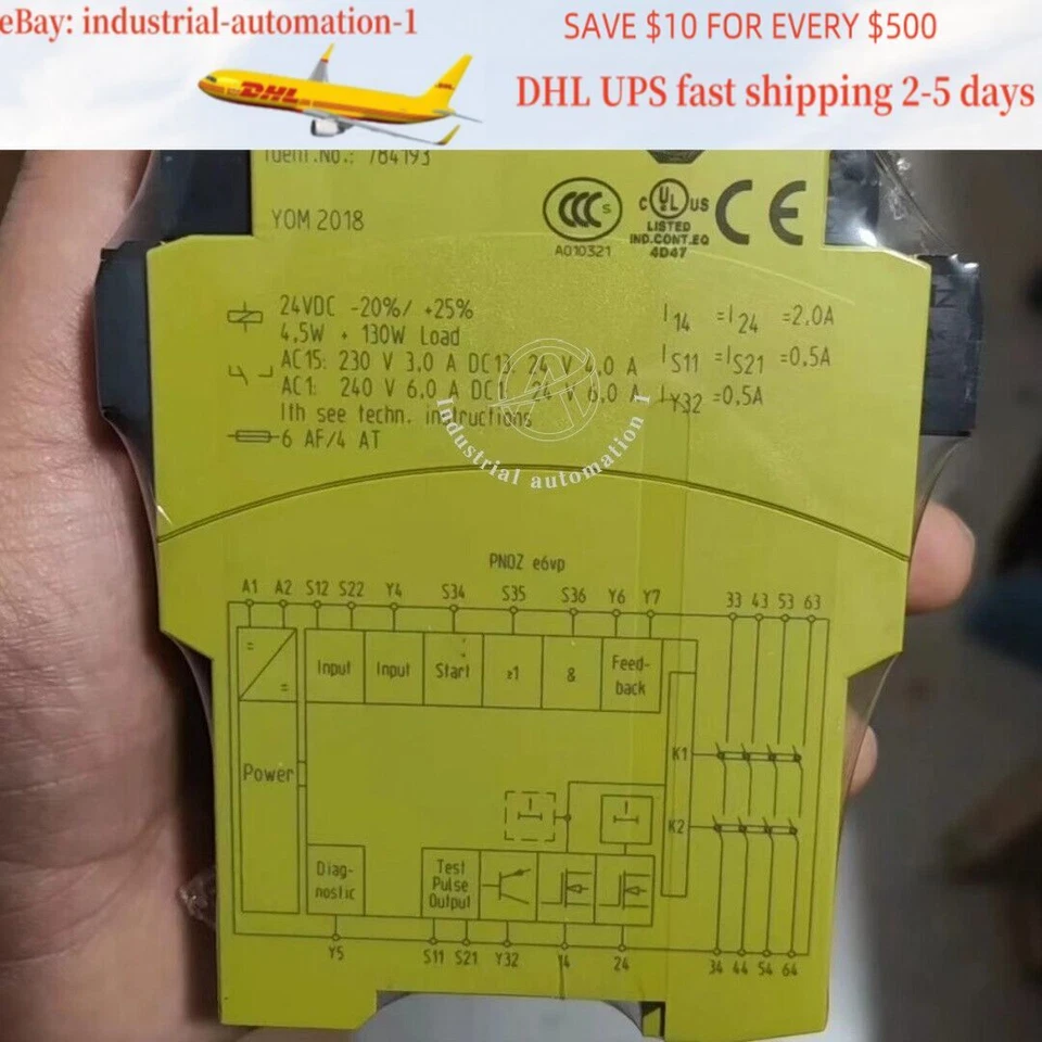 Relé de seguridad PILZ nuevo PNOZ e6vp 784193 1 pieza Foto 1 de 1