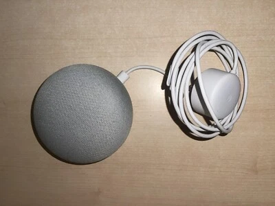 Google Home Mini Smart Assistant White/Grey Model H0A w Power Supply-Pre Owned - Image 1 of 2
