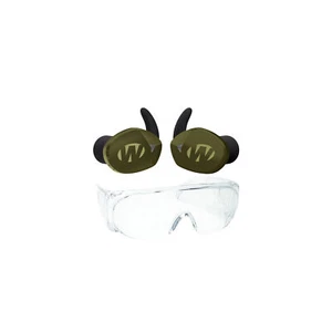 Walkers Silencer BT 2.0 Rechargeable Electronic Earbuds Green with Glasses - Imagen 1 de 7
