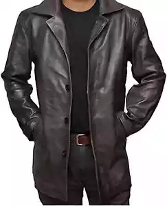 Leder Herren Handarbeit Dean Winchester Mantel Used Echtleder Männermäntel - Bild 1 von 5