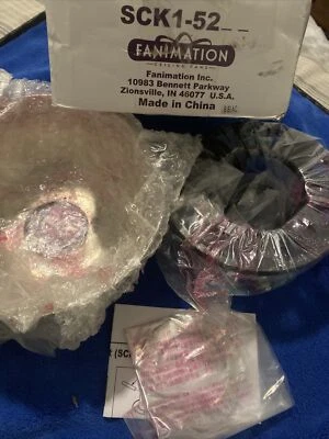 Fanimation SCK1-52BN Ceiling Fan Sloped Ceiling Kit - 1-inch in Brushed Nickel - Image 1 of 4