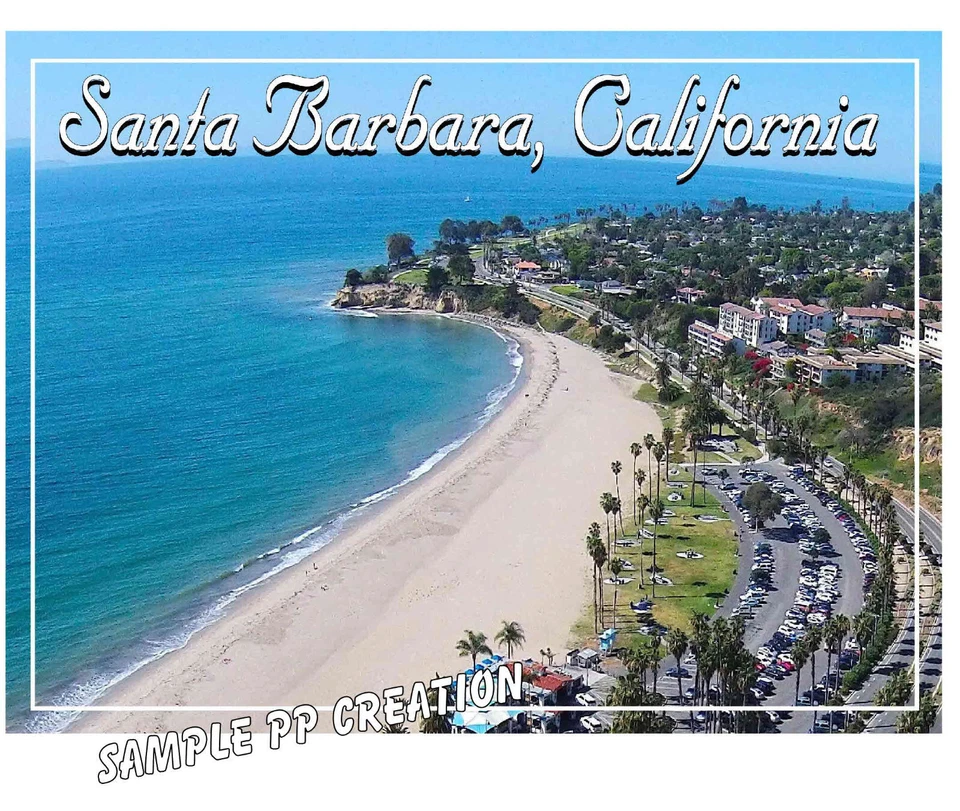 SANTA BARBARA, CALIFORNIA PHOTO FRIDGE MAGNET 4 X 3 inches TRAVEL