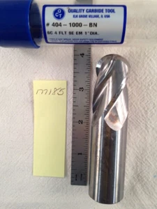 NEU QCT 1 ZOLL DURCHMESSER HARTMETALL-SCHAFTFRÄSER. KUGEL 4 FLÖTE. 1-1/2" Lok USA MADE (M185) - Bild 1 von 4